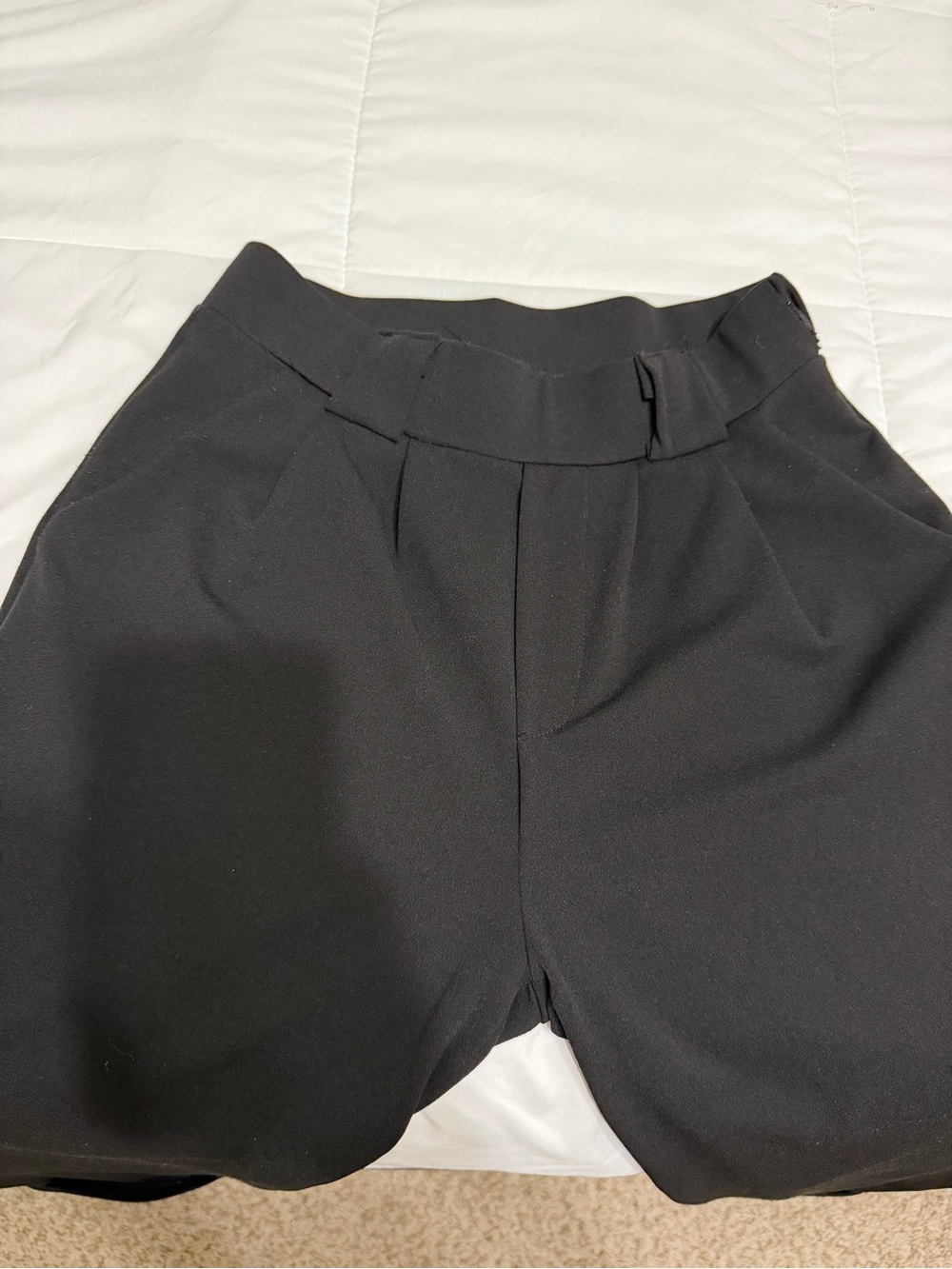 Soho Apparel Black High-Waist Pleated Shorts